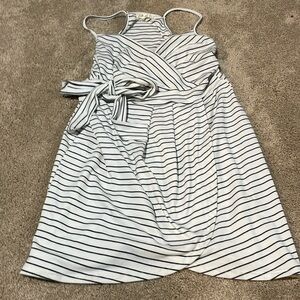 Striped V-Neck Dress